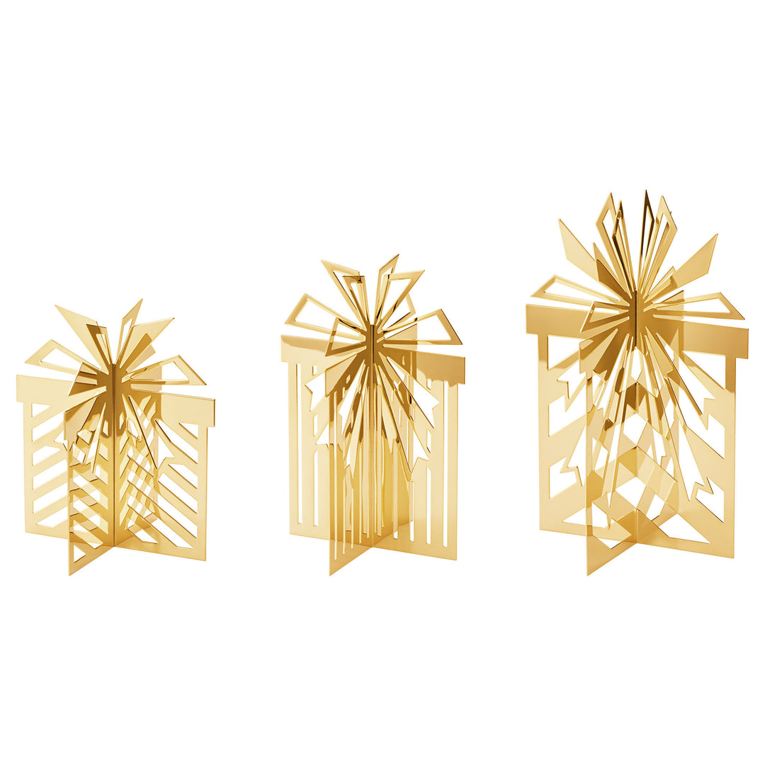 Georg jensen Georg Jensen CC 2025 borddekoration 18K-belagt 3 dele – produktvisning (Julepynt)