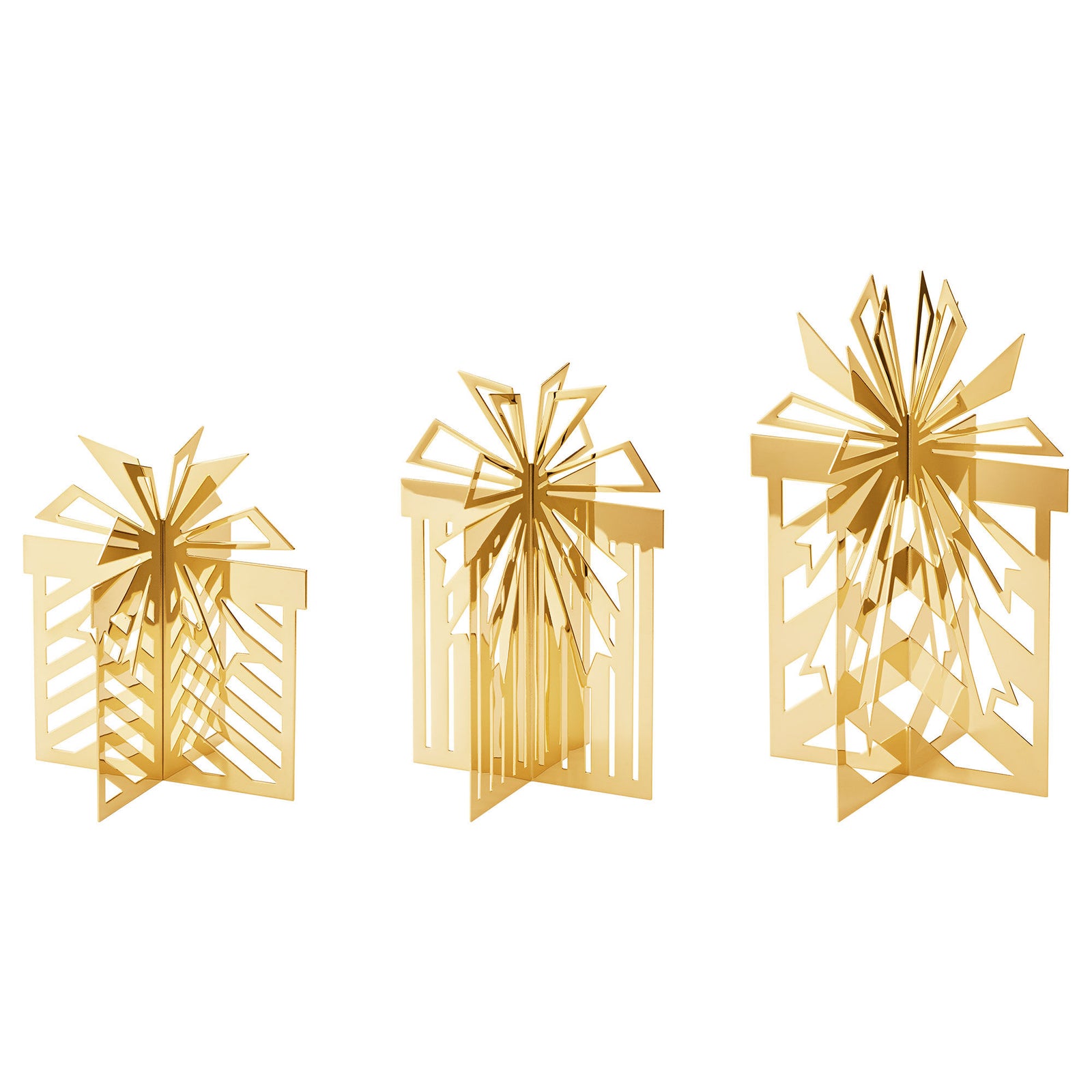 Georg jensen Georg Jensen CC 2025 borddekoration 18K-belagt 3 dele – produktvisning (Julepynt)