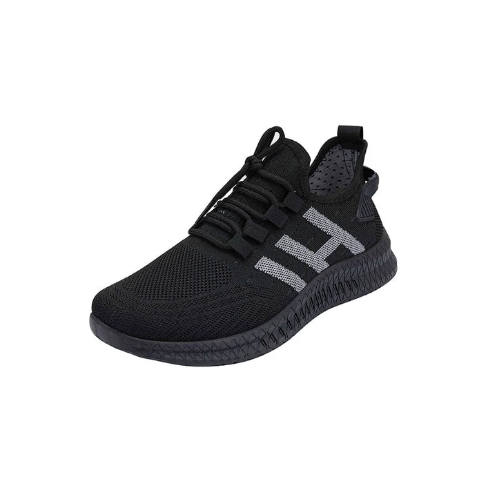 Løbesko/Sneakers til mænd åndbare og stødabsorberende Sort / 41