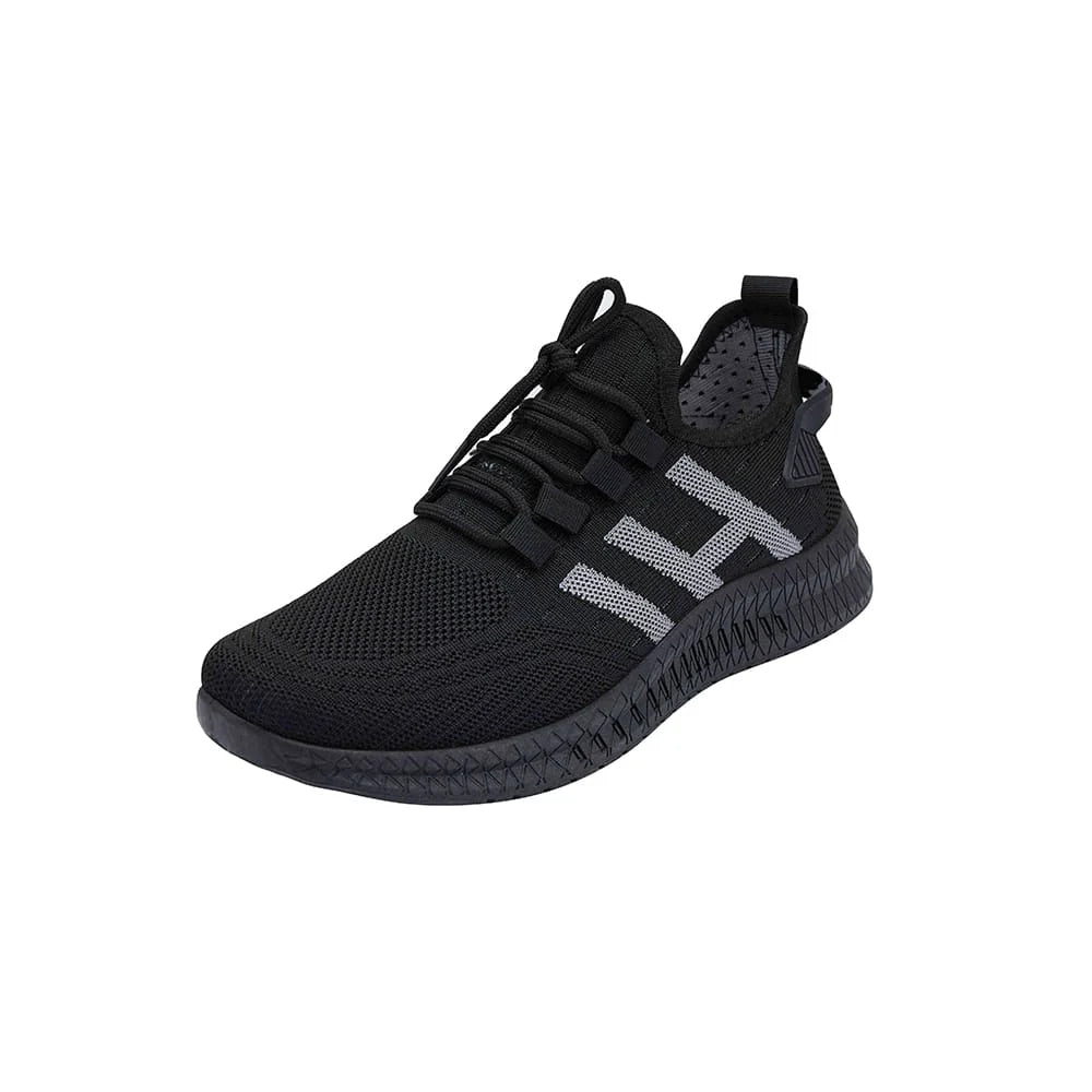 Løbesko/Sneakers til mænd åndbare og stødabsorberende Sort / 41