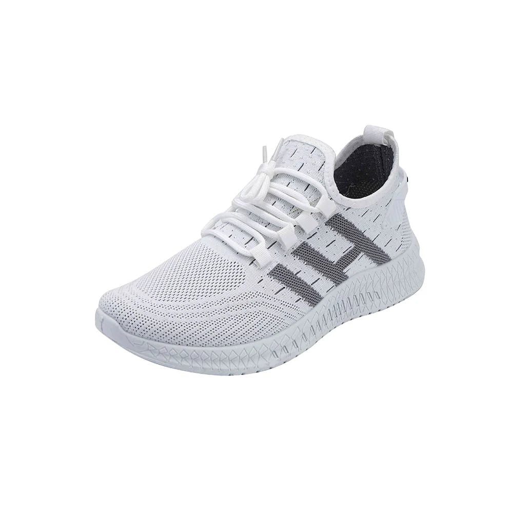 Løbesko/Sneakers til mænd åndbare og stødabsorberende Hvid / 44