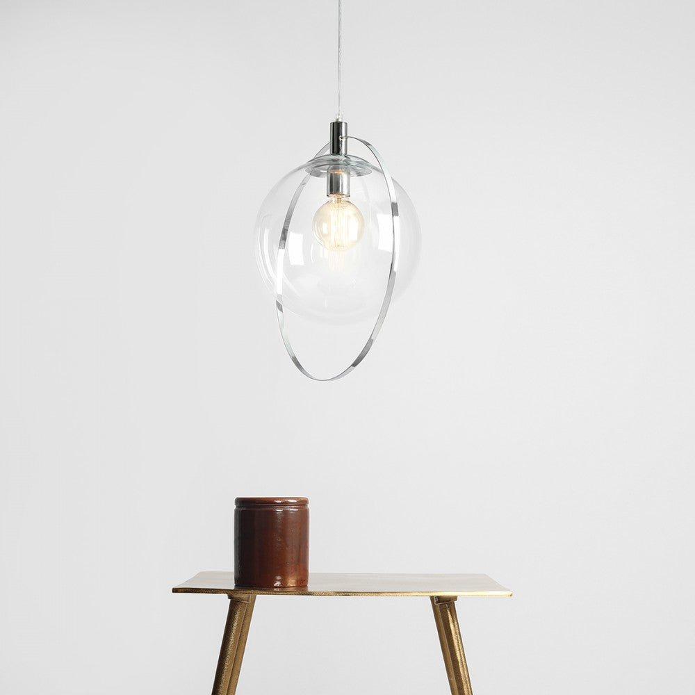 Produktbillede af Magic Loftlampe i krom og klart glas på tilbud i høj kvalitet