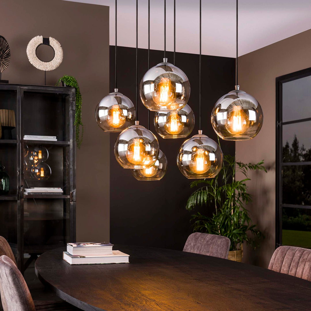 billigt tilbud på Sphere loftlampe med 7 lampeskærme i røgfarvet glas. Udsalg på 3-nordic. Hurtig levering, billig fragt. Varenummer: 3NDC-3375-5477. Spar op til 56%.