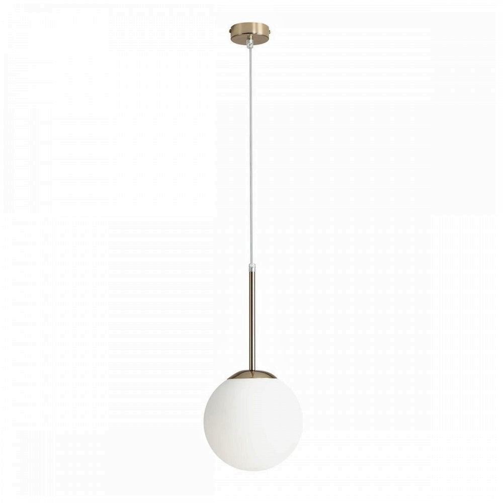 Produktbillede af Stick Loftlampe i guld og glas ø 20 cm. kuppel på tilbud i høj kvalitet