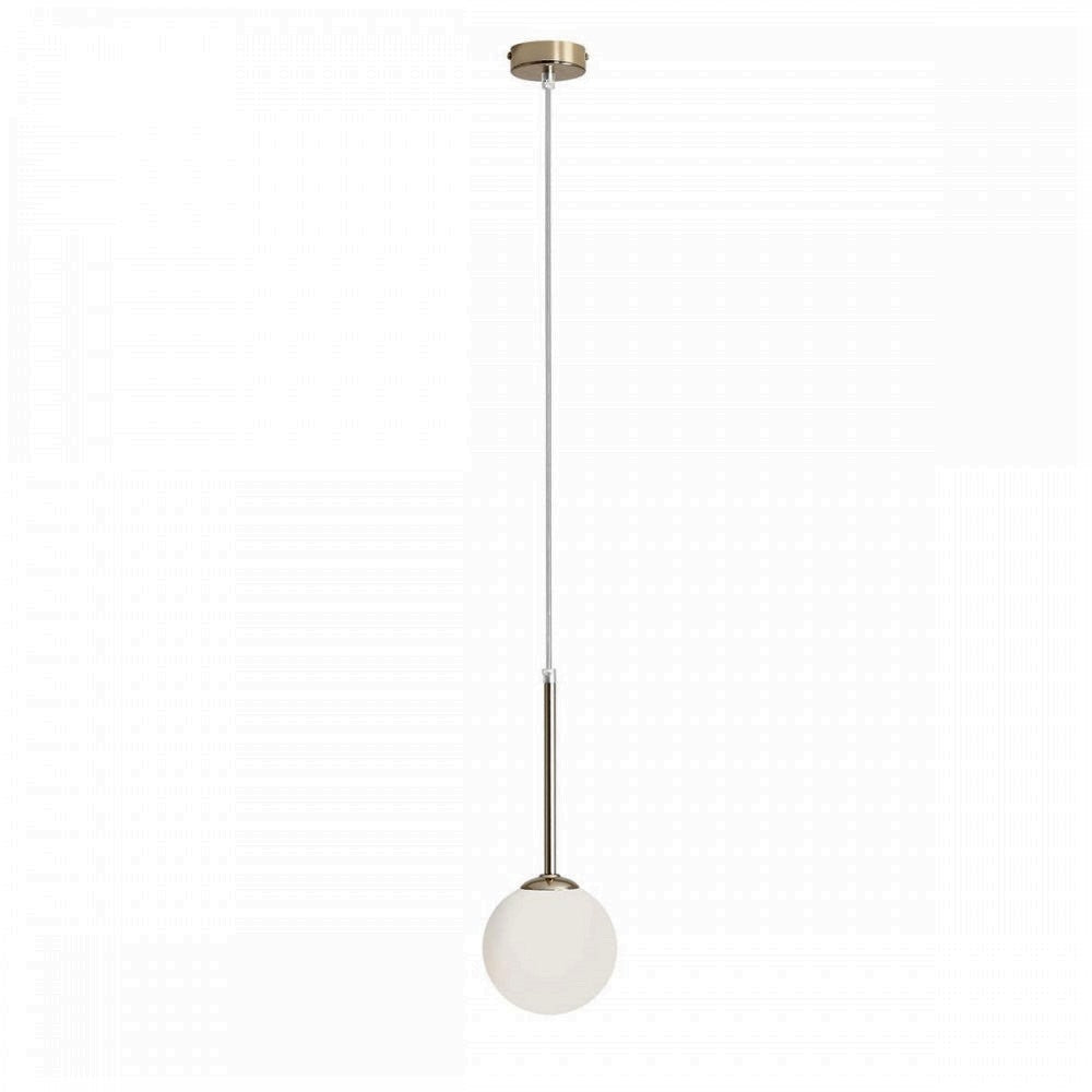 Produktbillede af Stick Loftlampe i guld og glas ø 14 cm. kuppel på tilbud i høj kvalitet