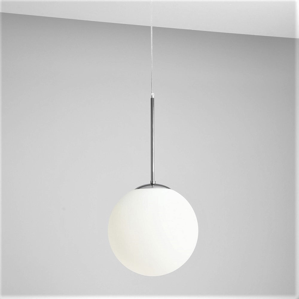 Produktbillede af Stick Loftlampe i krom og glas ø 30 cm. kuppel på tilbud i høj kvalitet