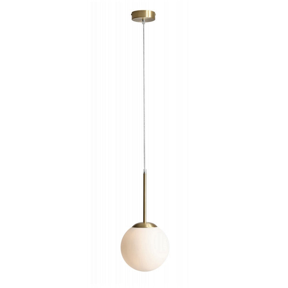 Produktbillede af Stick Loftlampe i messing og glas ø 20 cm. kuppel på tilbud i høj kvalitet