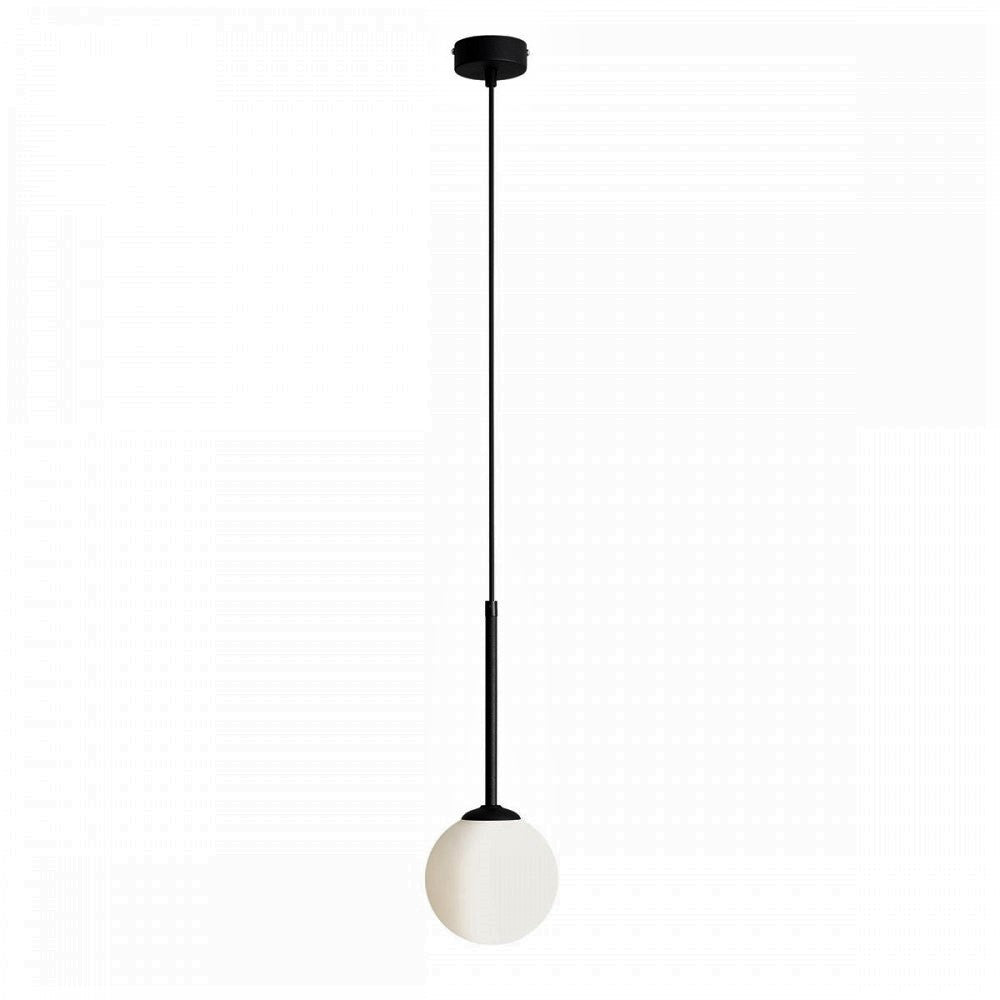 Produktbillede af Stick Loftlampe i sort og glas ø 14 cm. kuppel på tilbud i høj kvalitet