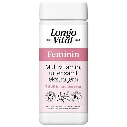 Se Longo Vital Feminin 180 tabletter - DATOVARE 11/2023 ❤ Kæmpe udvalg i Blandet ❤ Hurtig levering: 1 - 2 Hverdage samt billig fragt - Varenummer: HG-51604-1 og barcode / Ean: '5702071502050 på lager - Udsalg på Orkla Care A/S Spar op til 56% - Over 454 design mærker på udsalg