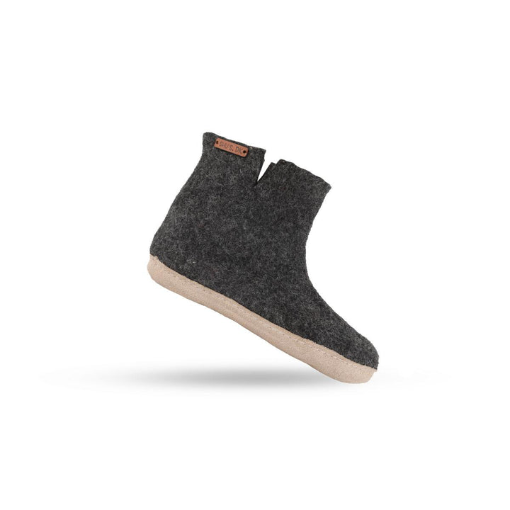 Uldstøvle (100% ren uld) m/sål i skind Dansk Design fra SHUS koks / 39