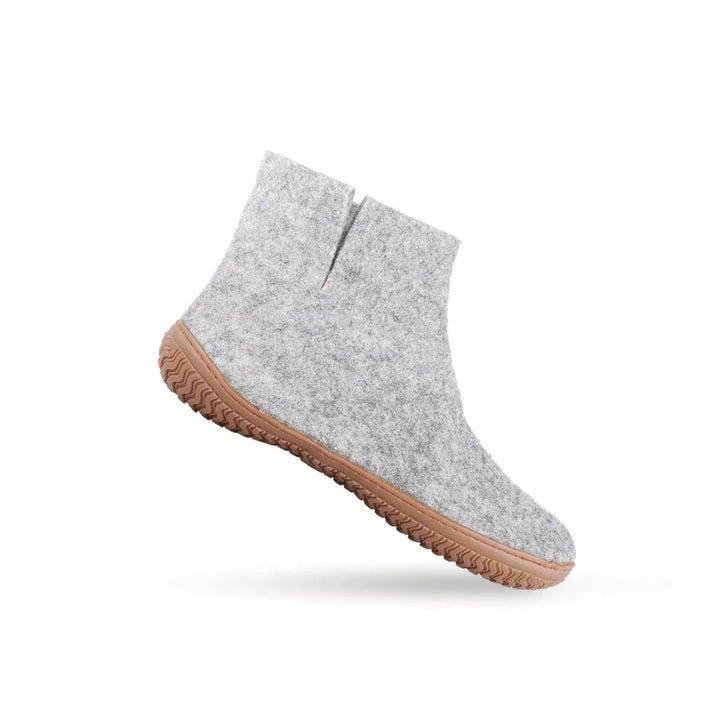 Uldstøvle (100% ren uld) m/Gummisål Dansk Design fra SHUS graat / 45