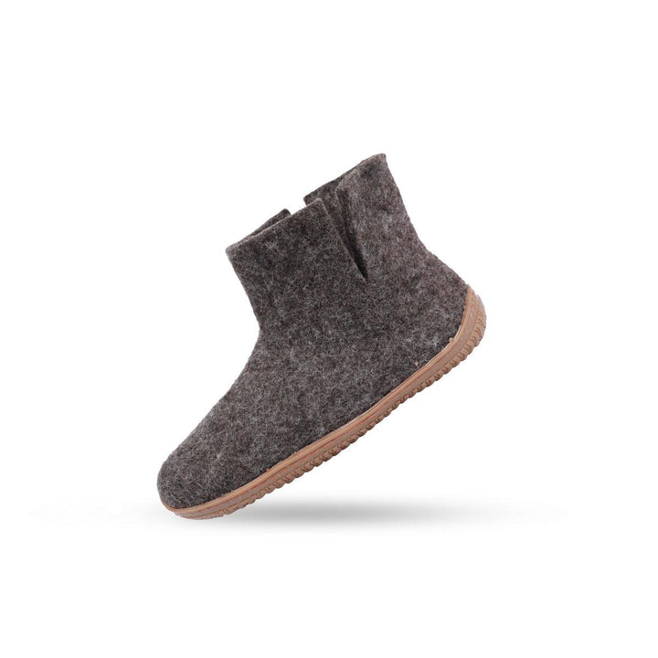 Uldstøvle (100% ren uld) m/Gummisål Dansk Design fra SHUS brun / 41