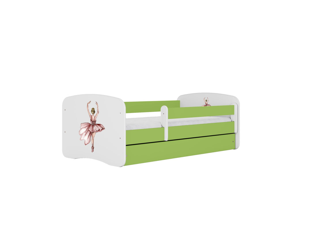 KOCOT KIDS Seng babydreams green dancer uden skuffe med madras 160/80