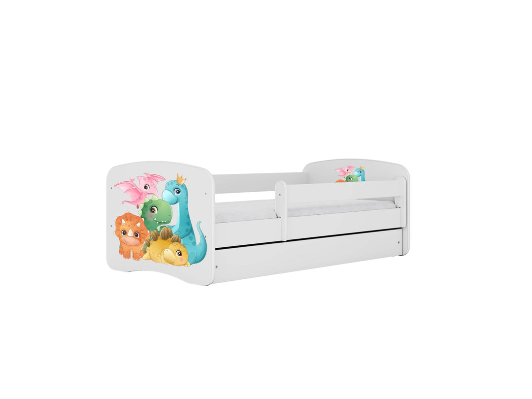 KOCOT KIDS Seng babydreams hvid tiny dinos uden skuffe med madras 180/80