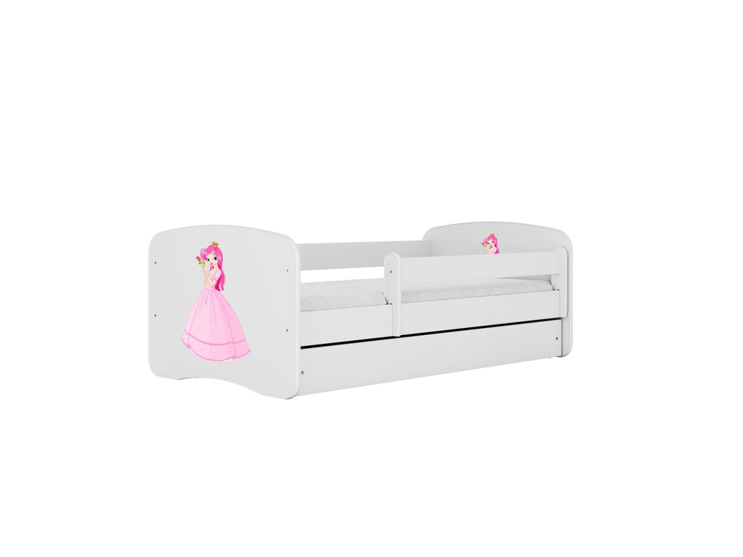 KOCOT KIDS Seng babydreams hvid prinsesse med skuffe med madras 180/80