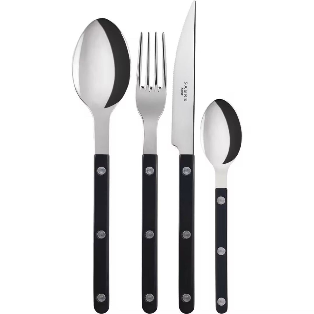 Sabre paris Sabre paris Bistrot Solid Bestik-sæt 16 dele, sort – produktvisning (Bestikssæt)