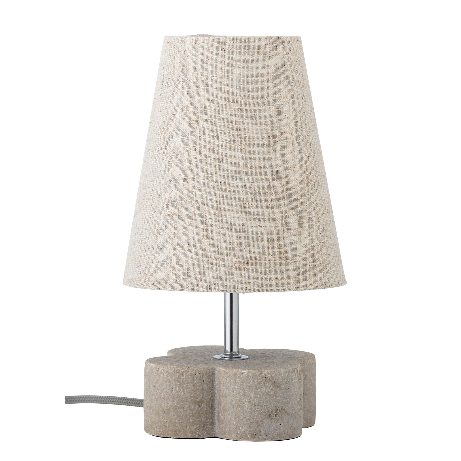 Produktbillede af CREATIVE COLLECTION Foglio bordlampe beige tekstil og natur polyresin D16xH28,5 i premium kvalitet