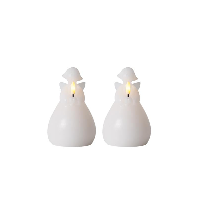 Produktbillede af Sirius Lucia engel 2stk sæt H10 cm Hvid i premium kvalitet