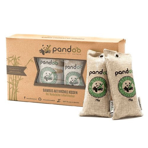 Detaljeret produktbillede af Pandoo Luftrensepuder m. aktiv kul 4 stk. på tilbud