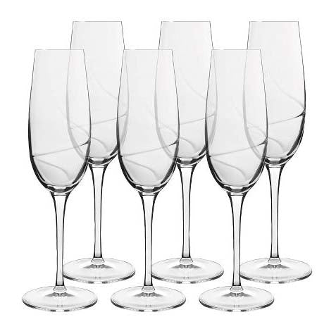 Produktbillede af Luigi Bormioli Aero Champagneglas 23,8 cm 23,5 cl 6 stk. Klar i premium kvalitet