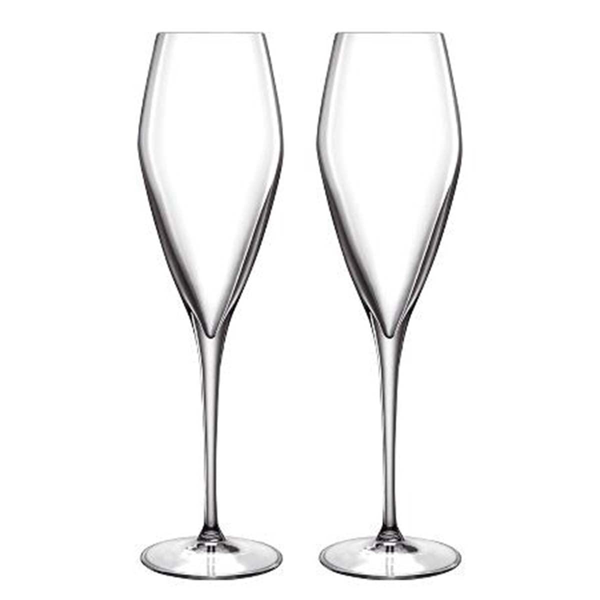 Produktbillede af Luigi Bormioli Atelier Champagneglas prosecco 25,4 cm 27 cl 2 stk. Klar i premium kvalitet
