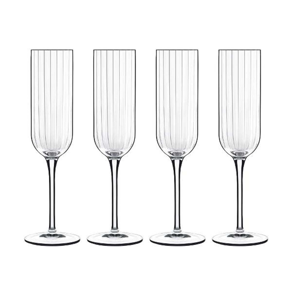 Produktbillede af Luigi Bormioli Bach Champagneglas 23,5 cm 21 cl 4 stk. Klar i premium kvalitet