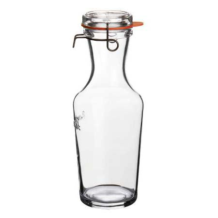 Produktbillede af Luigi Bormioli Lock Eat Karaffel med patentlåg Dia 10,2 x 27,7 cm 1 liter Klar i premium kvalitet