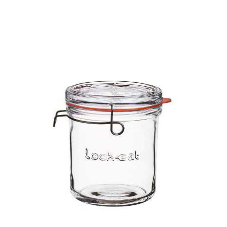 Produktbillede af Luigi Bormioli Lock Eat Sylteglas med patentlåg Dia 12 x 13,7 cm 75 cl Klar i premium kvalitet