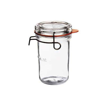 Produktbillede af Luigi Bormioli Lock Eat Sylteglas med patentlåg Dia 8,4 x 14 cm 35 cl Klar i premium kvalitet