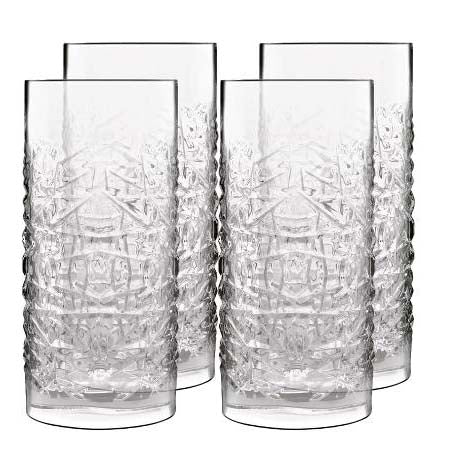 Produktbillede af Luigi Bormioli Mixology textures Ølglas/longdrinkglas 16 cm 48 cl 4 stk. Klar i premium kvalitet