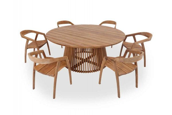 Produktbillede af Luna 180 Verona Teak Havemøbelsæt på tilbud i høj kvalitet