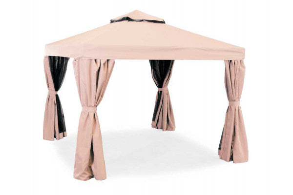 Produktbillede af Luxus Pavillon 3x3 meter Beige på tilbud i høj kvalitet