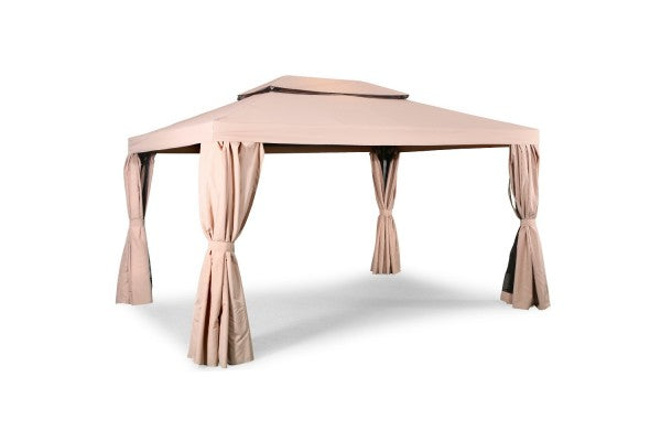 Luxus Pavillon 3x4 meter Beige ❤ Stort online udvalg i Gozomo.dk ❤ Billig fragt og hurtig levering 2 - 5 hverdage ❤ Varenummer: HML-DK432 / Ean: '7319073630407 på lager - Udsalg på DIVER> Pavilloner Spar op til 63% - Over 312 kendte brands på udsalg