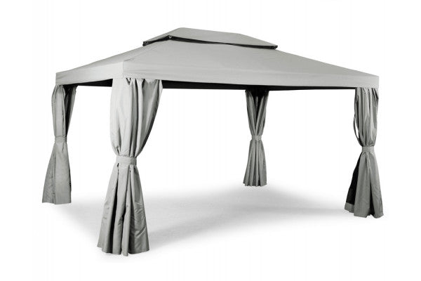 Luxus Pavillon 3x4 meter - Lys grå ❤ Stort online udvalg i Gozomo.dk ❤ Billig fragt og hurtig levering 2 - 5 hverdage ❤ Varenummer: HML-DK1390 / Ean: '7319078130407 på lager - Udsalg på DIVER> Pavilloner Spar op til 52% - Over 324 kendte brands på udsalg