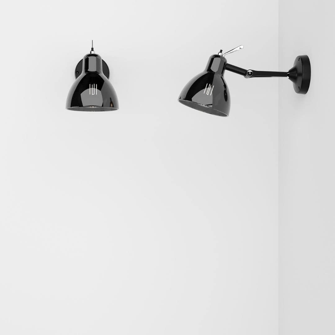 Produktbillede af Luxy Glam H0 Væg / Loftlampe Smokey Sort Rotaliana i premium kvalitet