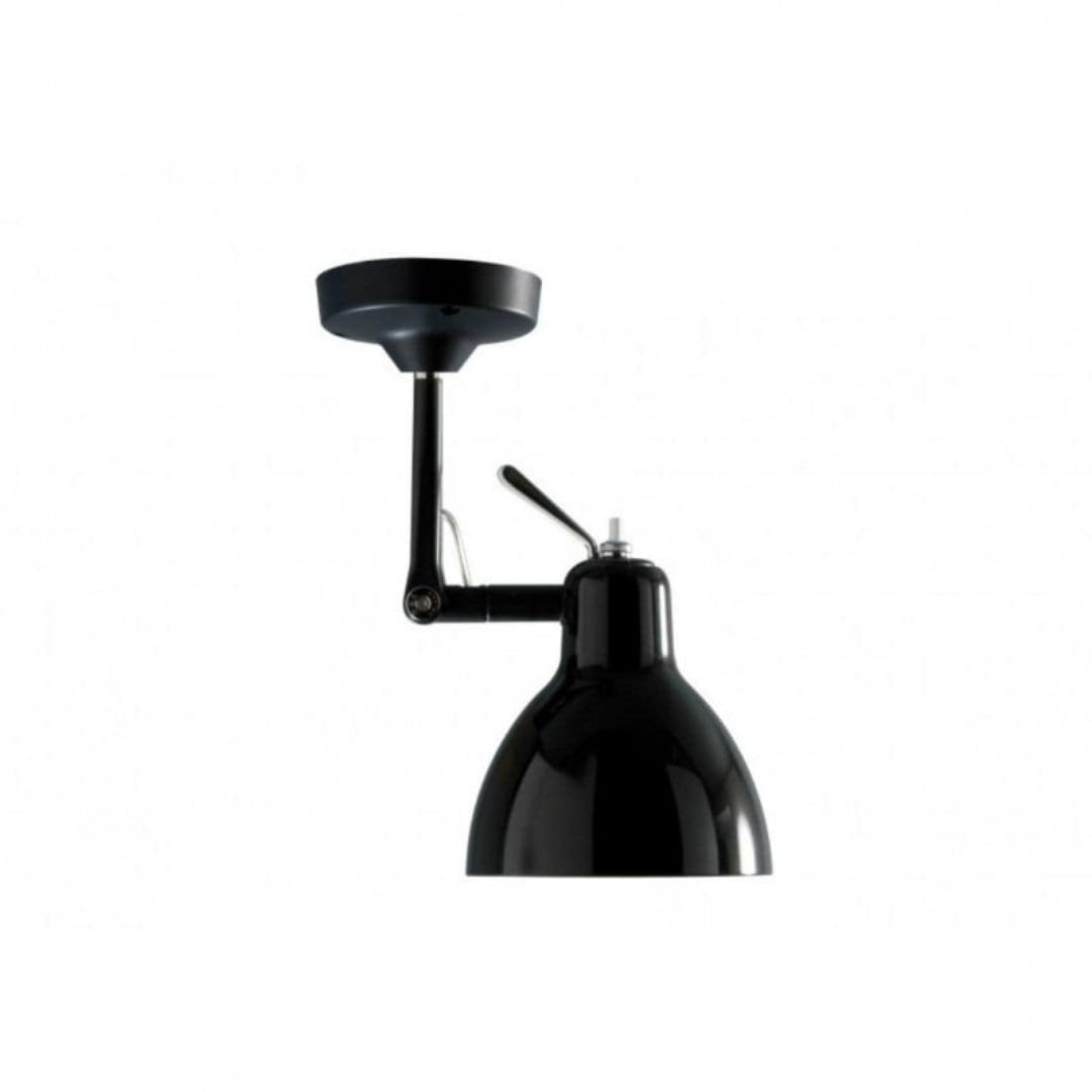 Produktbillede af Luxy H0 Væg- og Loftlampe Mat Sort/Blank Hvid Skærm Rotaliana i premium kvalitet