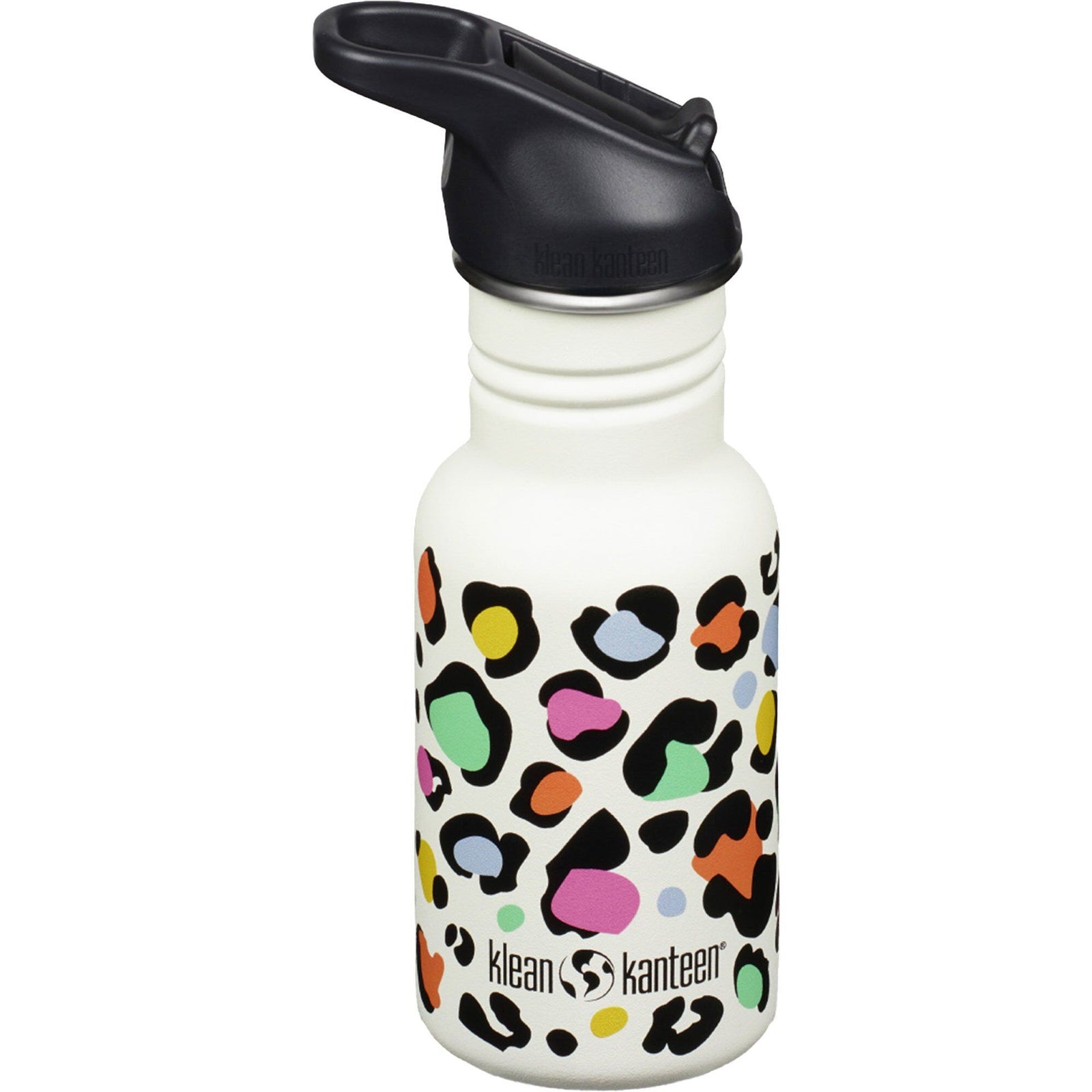 Klean kanteen Klean kanteen Kid Classic Narrow Flip Vandflaske 355 ml, Leopard Print ❤ close-up (Termokande)