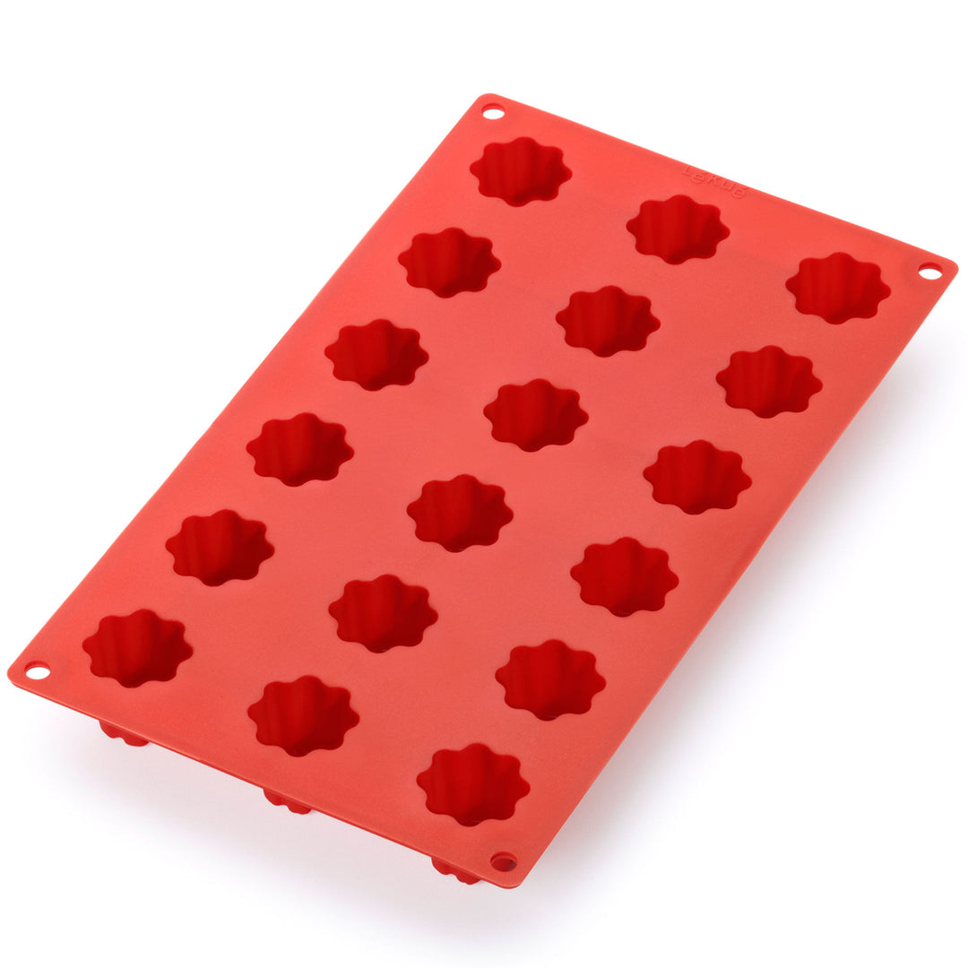 Lékué Lékué Bordelais Mini-Cannelé silikoneform, rød – produktbillede (Siliconeform)
