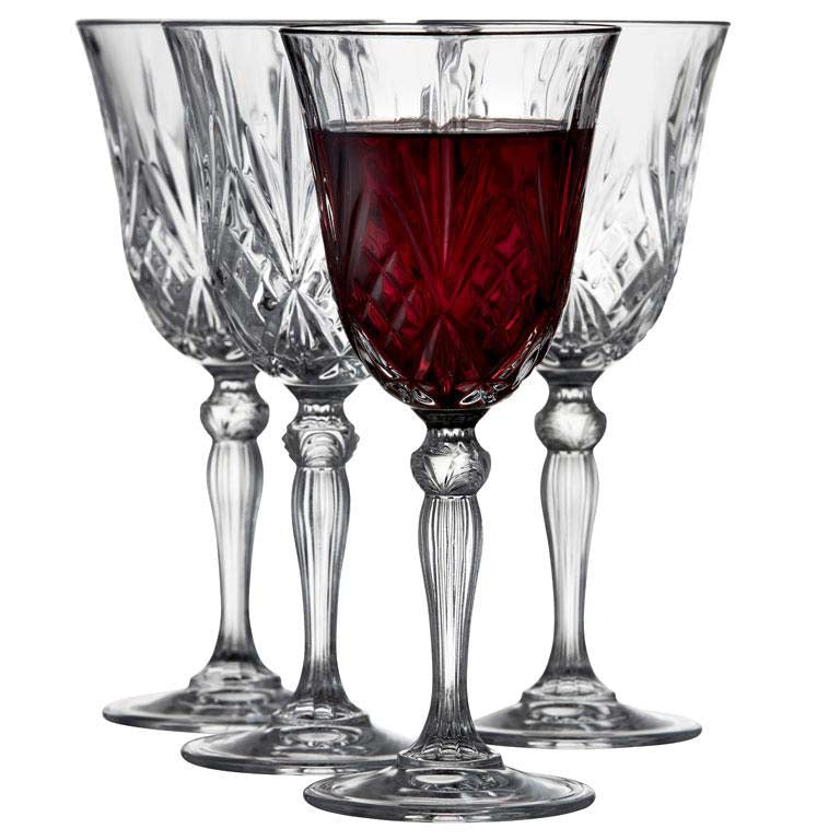 Produktbillede af Lyngby Glas Krystal Melodia Rødvin 4 stk. i premium kvalitet