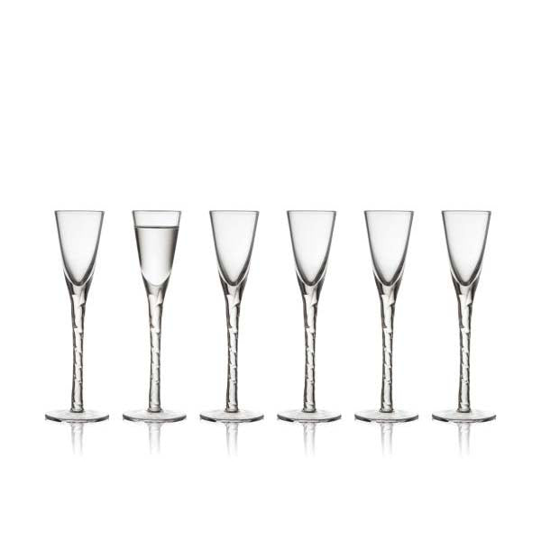 Produktbillede af Lyngby Glas Paris Snapseglas 2,5 cl 6 stk. Klar i premium kvalitet