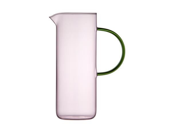 Produktbillede af Lyngby Glas Torino Glaskande 1,1 liter Pink/Grøn i premium kvalitet