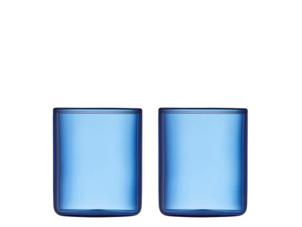 Produktbillede af Lyngby Glas Torino Shotglas 6 cl 2 stk. Blå i premium kvalitet