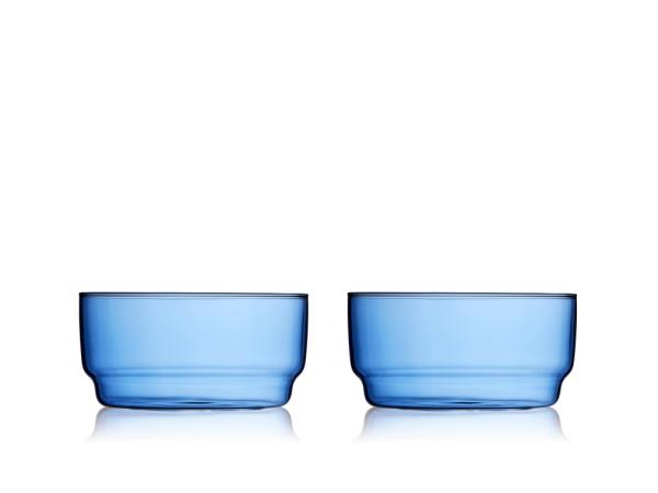 Produktbillede af Lyngby Glas Torino Skål 12 cm 2 stk. Blå i premium kvalitet