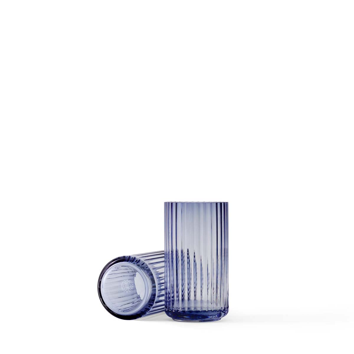 Produktbillede af Lyngby Porcelæn Lyngbyvase H15 midnight blue mundblæst glas i premium kvalitet