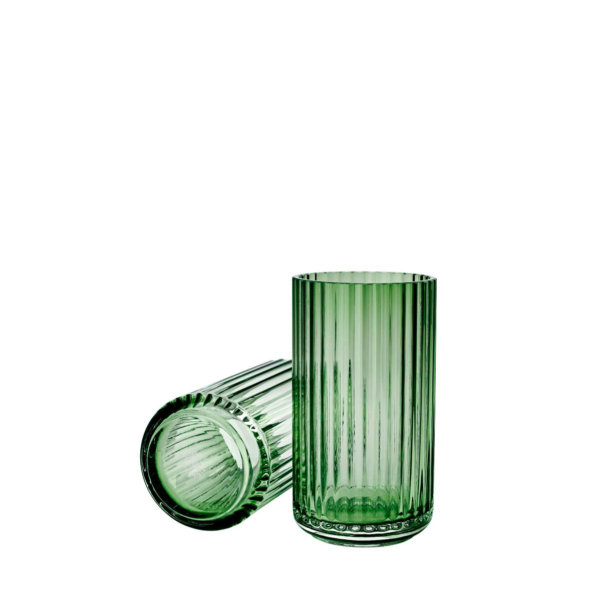 Produktbillede af Lyngby Porcelæn Lyngbyvase H20 copenhagen green mundblæst glas i premium kvalitet