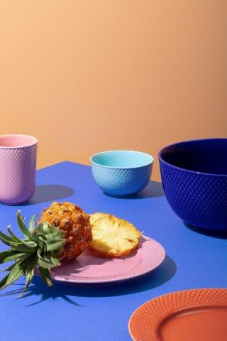 Produktbillede af Lyngby Porcelæn Rhombe Krus 33 cl terracotta porcelæn i premium kvalitet
