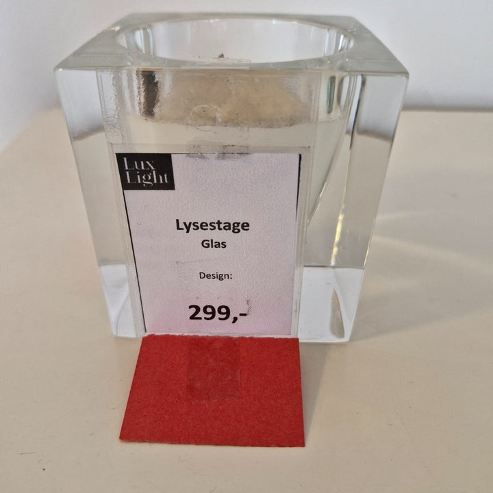 Lysestage Glas Udstillingsmodel