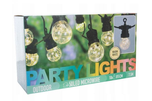 Lyskæde, LED m/10 pærer, Varm hvid ❤ Kæmpe udvalg i Blandet ❤ Billig fragt og hurtig levering 2 - 5 hverdage - Varenummer: HML-DK3212 / Ean: '8719202984941 på lager - Udsalg på DIVER> Udendørs lamper og lanterner Spar op til 61% - Over 454 kendte brands på udsalg