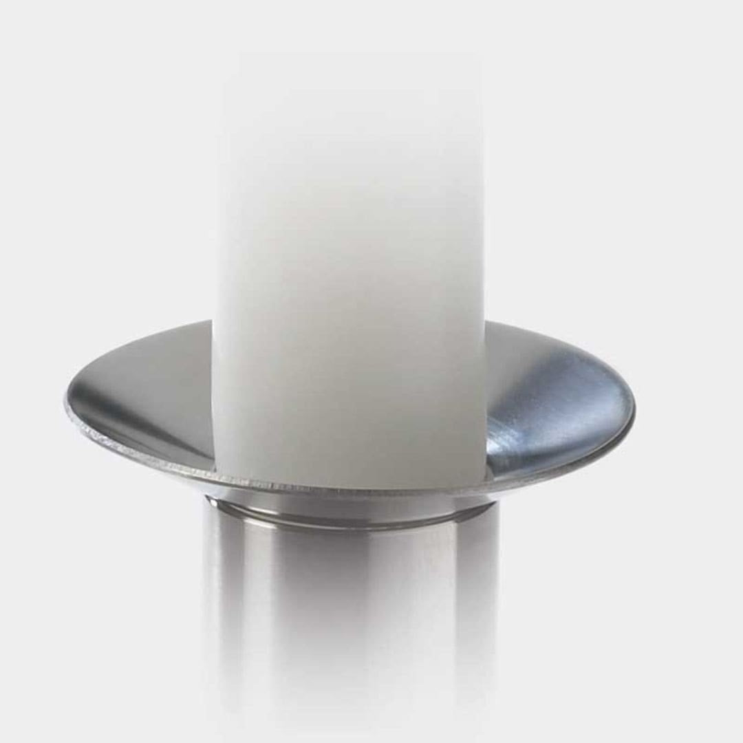 Produktbillede af Lysmanchet Maxi stål til dia. 50 mm lys Piet Hein i premium kvalitet