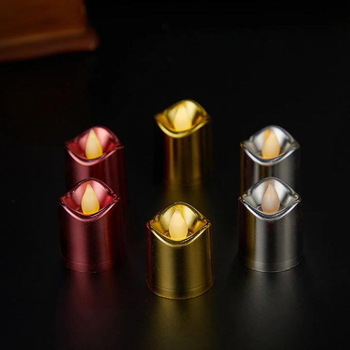 LED lys i plastik 6 stk. sampak Ø3,7 x 4,5 cm hvid (6 hvide)